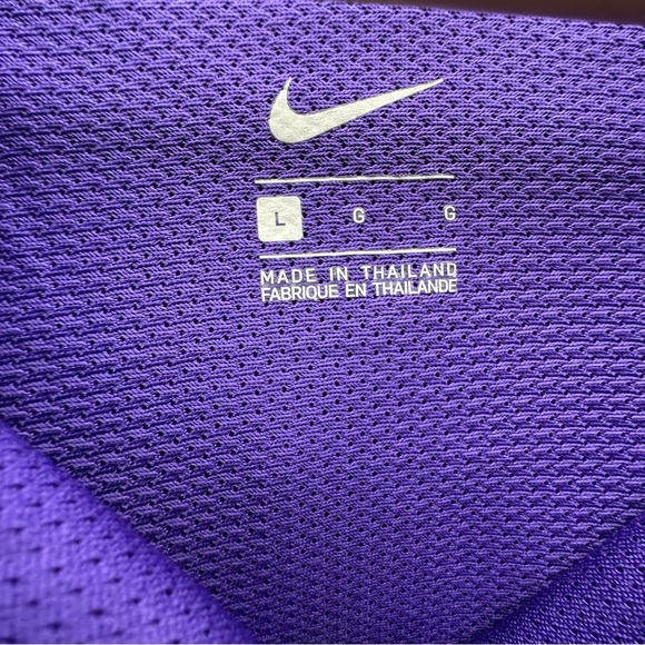 NWT Nike Men’s LSU Tigers Long Sleeve Hooded Windbreaker Nike Pullover Zip L - Picture 5 of 13